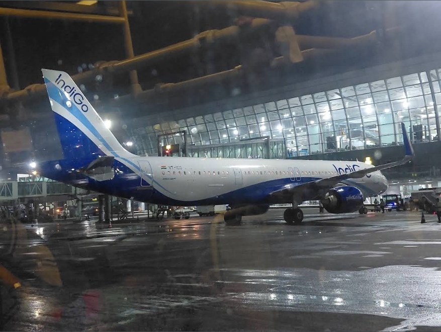 Aircraft on an airport tarmac